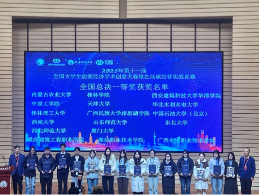 koko体育在第十一届全国大学生能源经济学术创意大赛绿色低碳经营实战竞赛中斩获全国一等奖